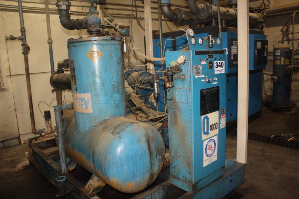 Quincy 200hp Rotary Screw Air Compressor, 50143hrs, S/N QSI1000WNW3-31441