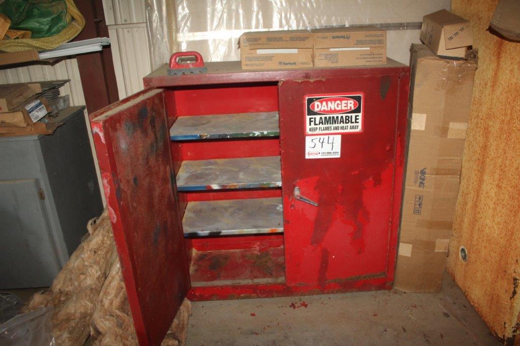 (2) Steel Cabinets w/Contents
