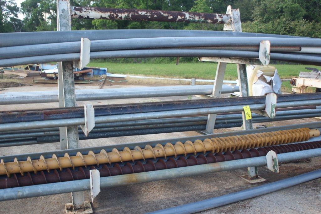 Steel w/Contents - Heavy Wall Pipe, Electrical Conduit, (2) Conveyor Screws