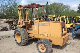 Case 586E Construction King 4 Wheel Dr, All Terrain Forklift, 48" Forks, Sh