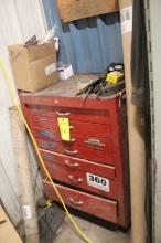 Rollaway Toolbox w/Elec, Fuses, Switches, & Related Items