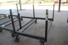 44 x 76" Steel Lumber Carts w/Side Posts