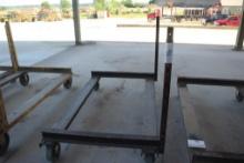 44 x 76in Steel Lumber Carts w/Side Posts