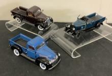 3 Danbury Mint Diecast Trucks - 1931 Chevy Roadster ( As Is), 1937 Chevy Br
