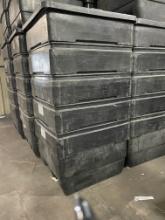 Plastic recycling bins 42x46 wide x 30” deep sold in stacks of 5