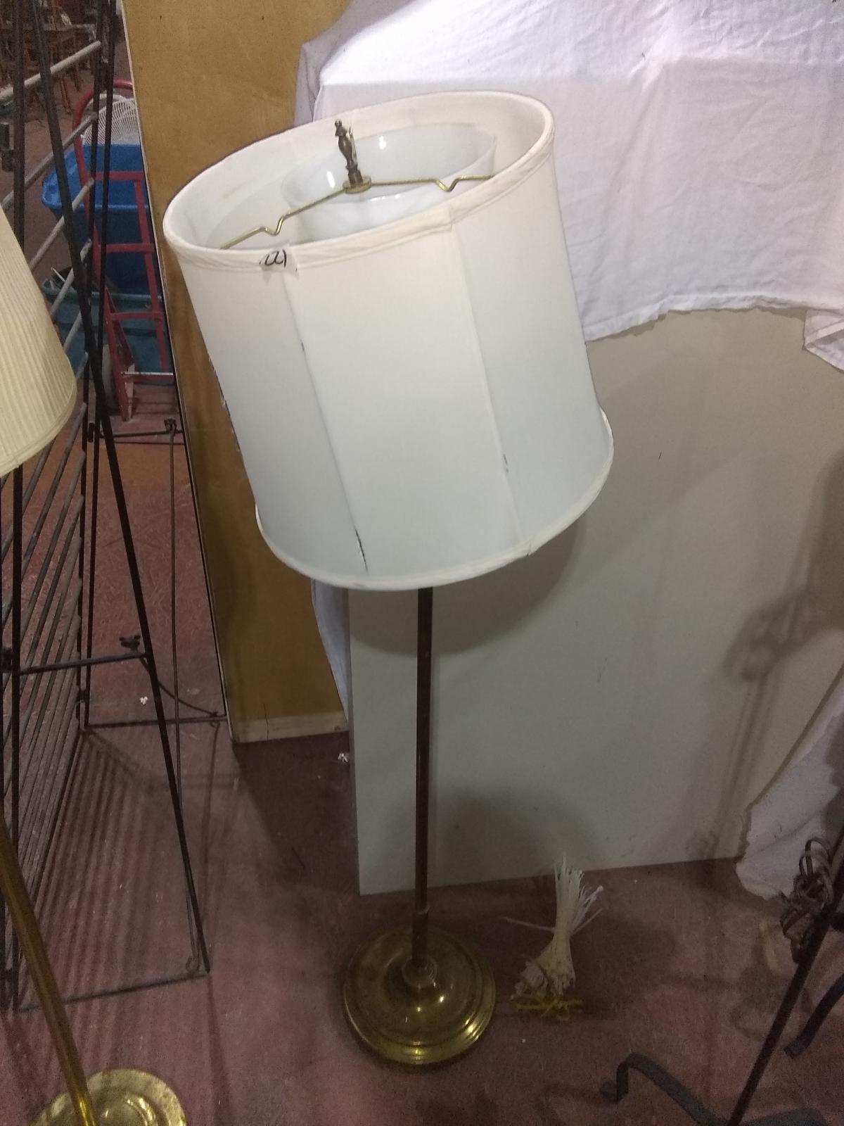 Vintage Brass Floor Lamp