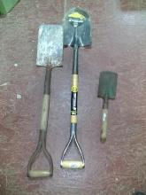 BL- (3) Yard Tools - Shovels