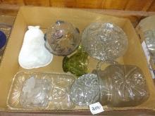 BL- Assorted Glass-Covered Dish, Bowls, Trays