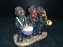 Ceramic Figure African American Jazz Band