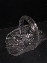 Vintage Glass Basket-Thistle