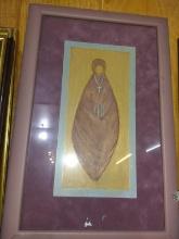 Artwork -Framed and Matted Print-Religious Lady-signed