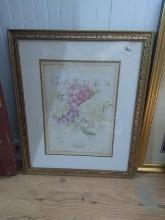 Framed and Matted Garden Print
