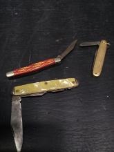 Collection 3 Vintage Pocket Knives (x3)