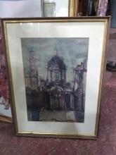 Artwork-Framed and Matted Print-Cathedral