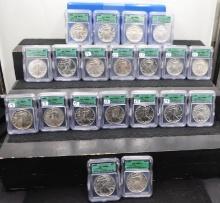 COMPLETE SET OF AMERICAN SILVER EAGLES (1986-2005)