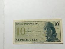 Bank Of Indonesia Antique  Bank Note 1964 Crisp High Grade