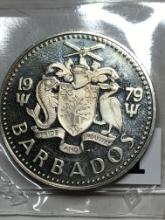 1979 Barbados Two Dollar Coin 
