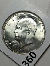 1971 S Eisenhower Silver Clad 