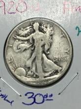 1920 S Walking Liberty Half Dollar