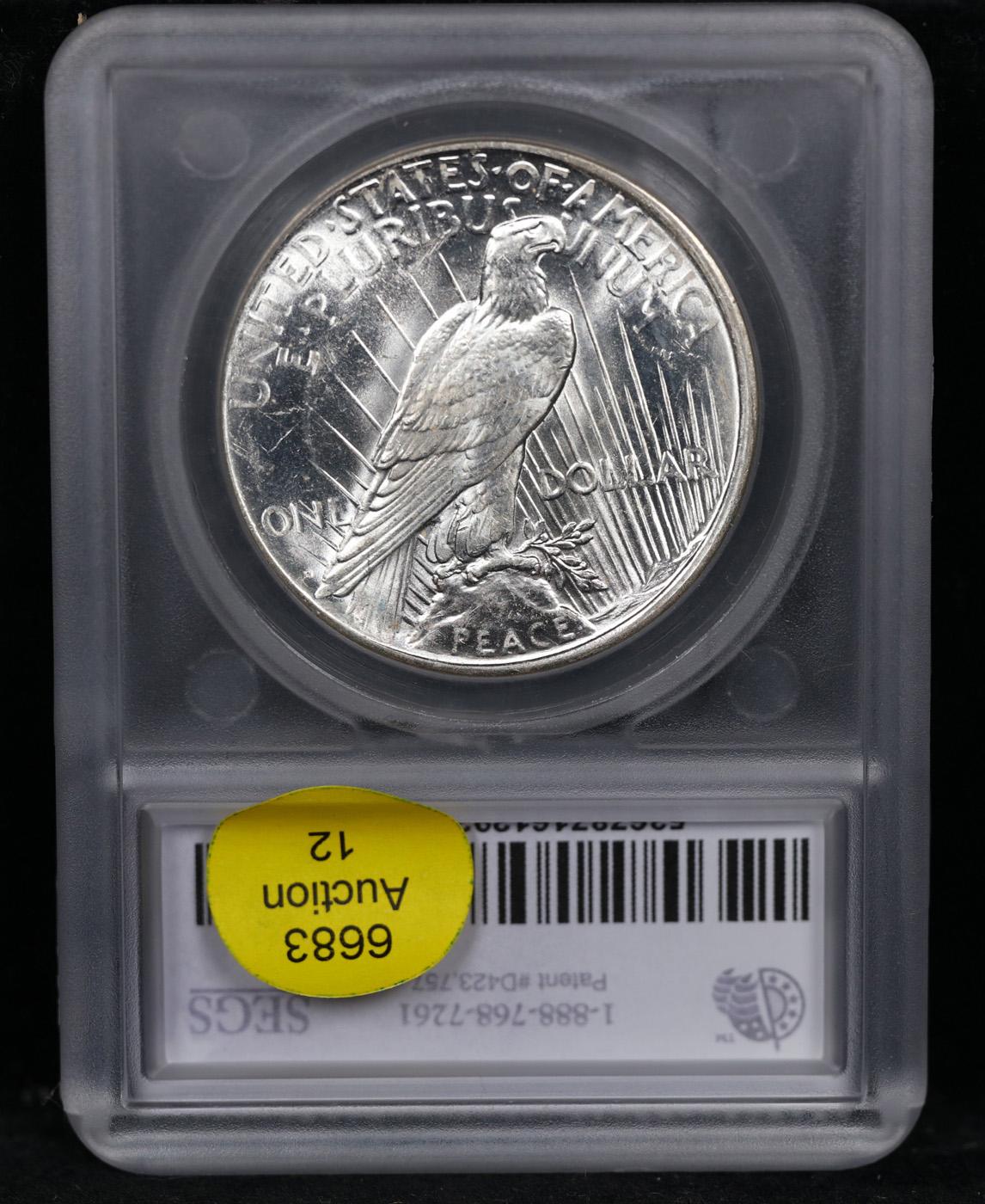 ***Auction Highlight*** 1926-d Peace Dollar 1 Graded ms64+ By SEGS (fc)