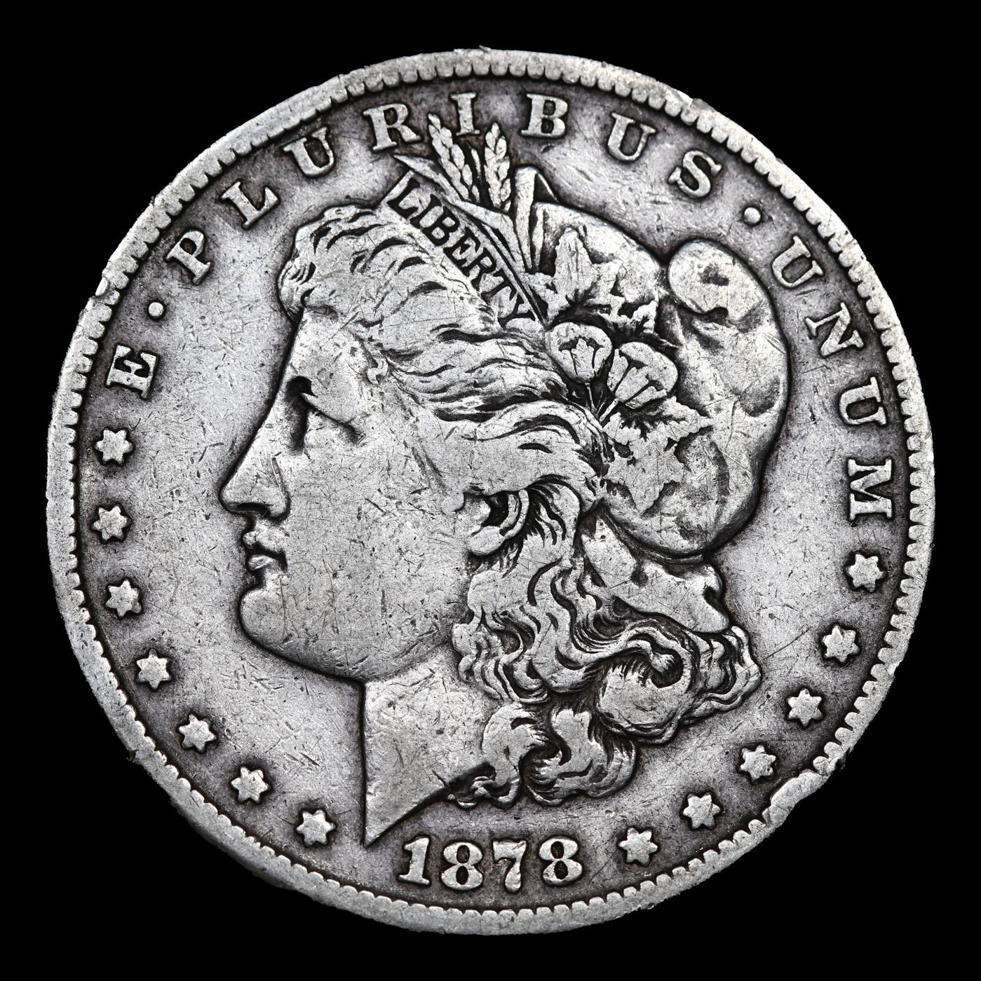 1878-cc Morgan Dollar $1 Grades vf++