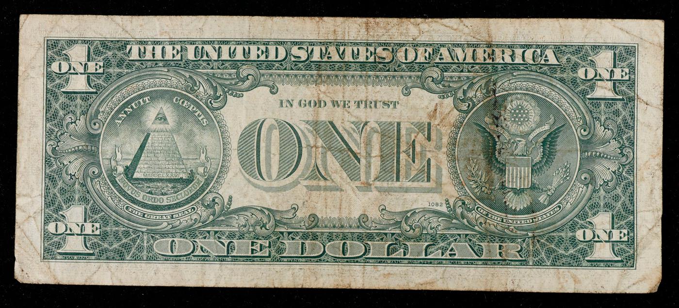 **Star Note** 1963B $1 Green Seal Federal Reserve Note Grades vf++
