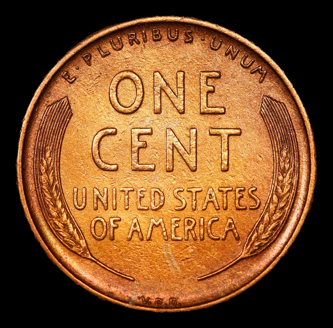 ***Auction Highlight*** 1909-s VDB Lincoln Cent 1c Graded Choice Unc RD By USCG (fc)