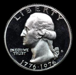 Proof 1976-s Silver Washington Quarter TOP POP! 25c Graded GEM++ Proof Deep Cameo BY SEGS