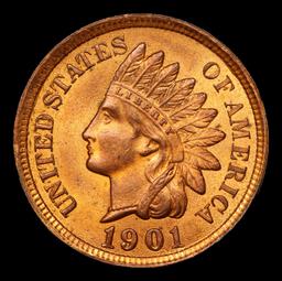 1901 Indian Cent 1c Grades Select+ Unc RD