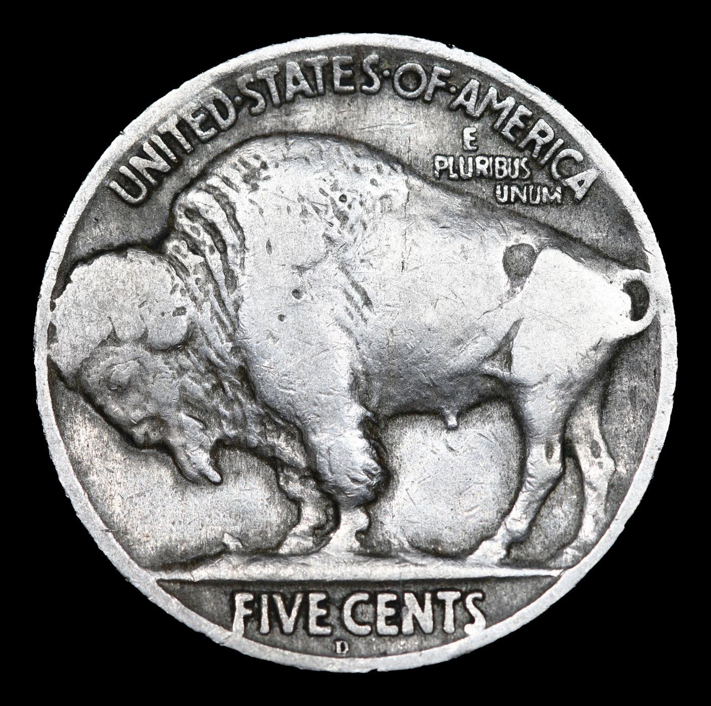 1920-d Buffalo Nickel 5c Grades f+