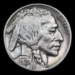 1920-s Buffalo Nickel 5c Grades vf++