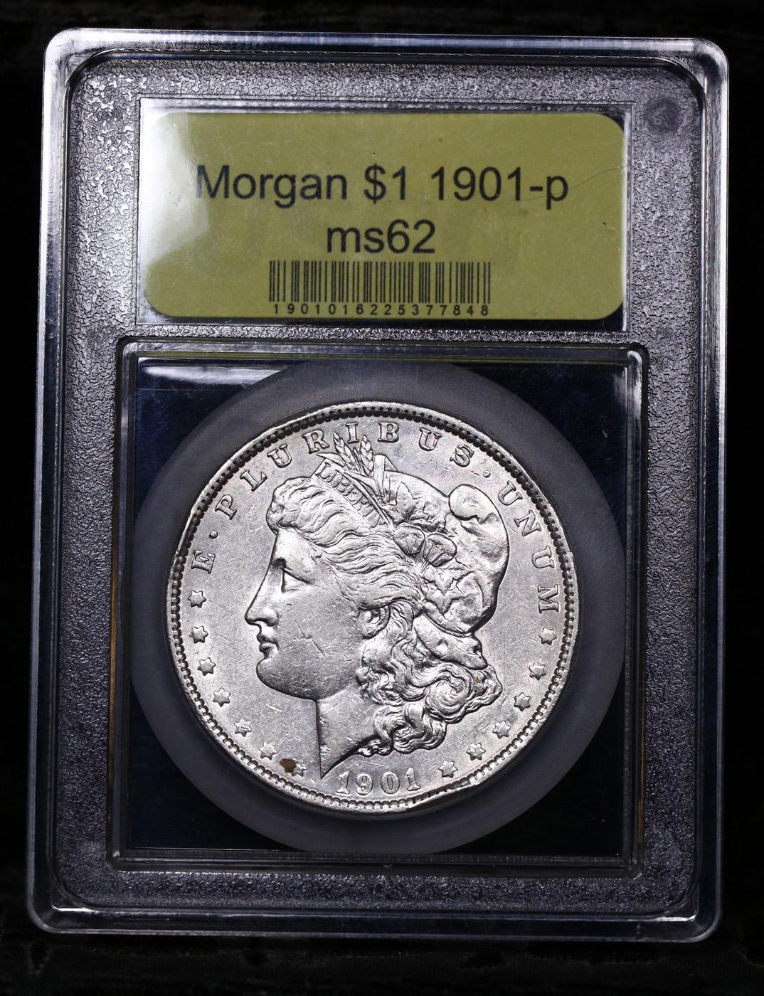 ***Auction Highlight*** 1901-p Morgan Dollar 1 Graded Select Unc By USCG (fc)