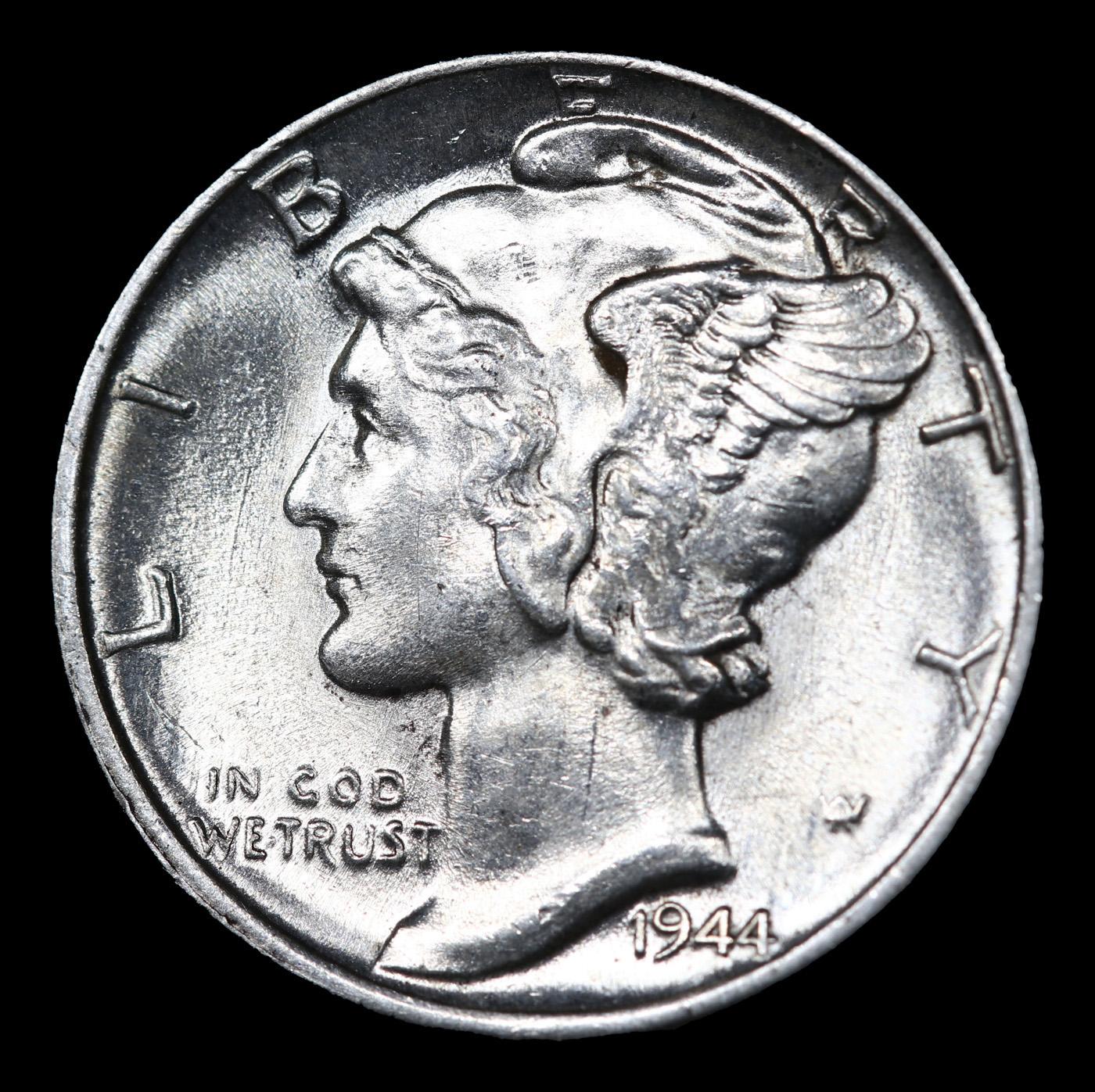 1944-p Mercury Dime 10c Grades GEM+ FSB