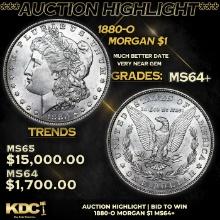***Auction Highlight*** 1880-o Morgan Dollar $1 Grades Choice+ Unc (fc)