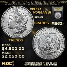 ***Auction Highlight*** 1897-o Morgan Dollar 1 Graded Select Unc By USCG (fc)