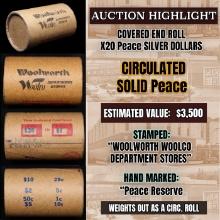 *EXCLUSIVE* Hand Marked " Peace Reserve," x20 coin Covered End Roll! - Huge Vault Hoard  (FC)