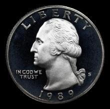 Proof 1989-s Washington Quarter 25c Grades GEM++ Proof Deep Cameo