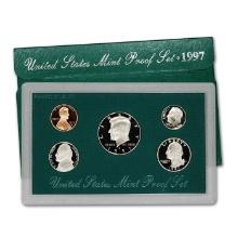 1997 United States Mint Proof Set 5 coins