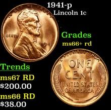 1941-p Lincoln Cent 1c Grades GEM++ RD