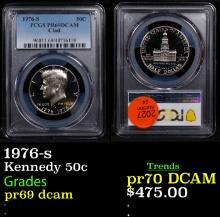 Proof PCGS 1976-s Kennedy Half Dollar 50c Graded pr69 dcam By PCGS