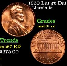 1960 Large Date Lincoln Cent 1c Grades GEM++ RD