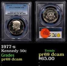 Proof PCGS 1977-s Kennedy Half Dollar 50c Graded GEM++ Proof Deep Cameo By PCGS
