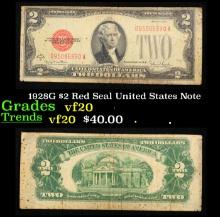 1928G $2 Red Seal United States Note Grades vf, very fine