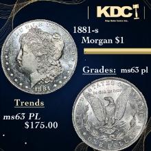 1881-s Morgan Dollar $1 Grades Select Unc PL