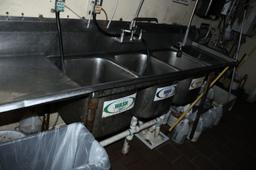 Stainless 89" Hand Sink