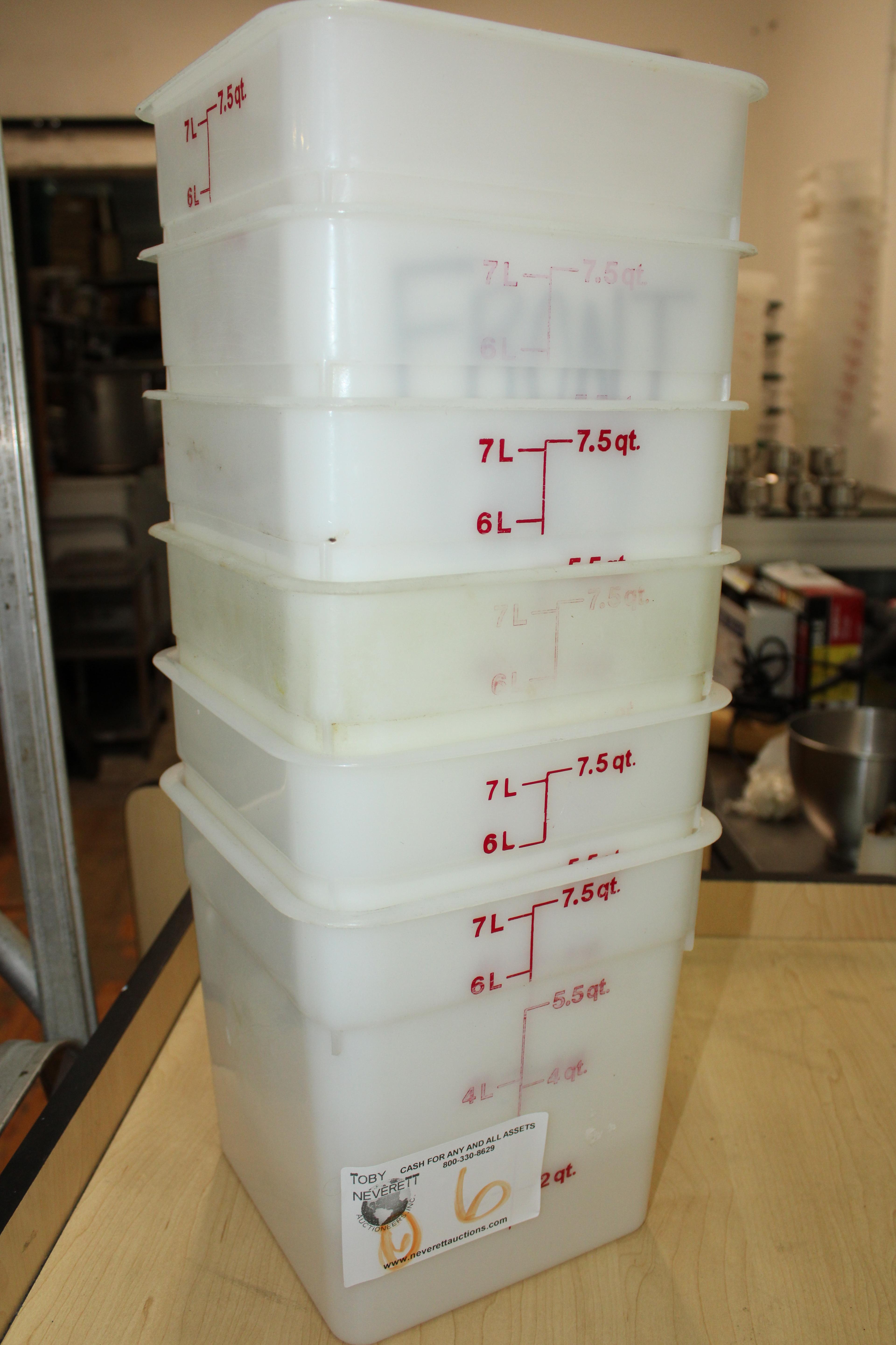 7.5 Quart Food Containers