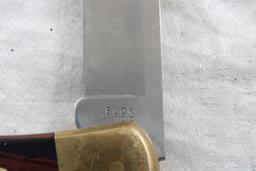 Buck Folding Lock Blade 110C Knife w/sheath