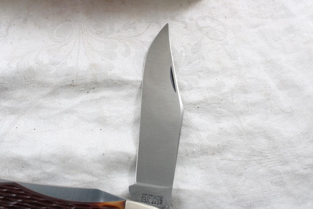Schrade #225H Folding 2 Blade Knife Unused