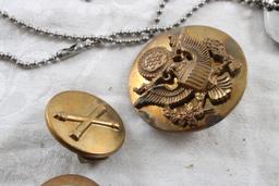 Military Collectibles Dog Tags, Lapel Pins & Other