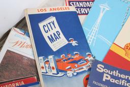 Mid-Century Travel Maps, Brochures, Postcards